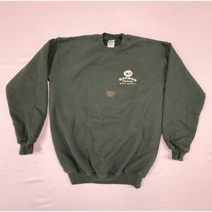 Distressed Bandon Dunes Golf Resort Survivor 2007 Sweatshirt Mens‎ Medium Green